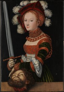 Judita s hlavou Holoferna od Lucas Cranach the Elder
