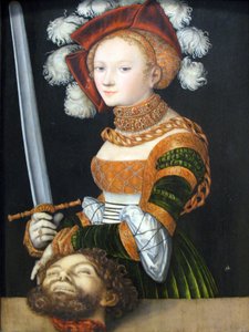 Judita s hlavou Holoferna od Lucas Cranach the Elder