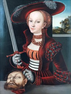 Judita s hlavou Holoferna od Lucas Cranach the Elder