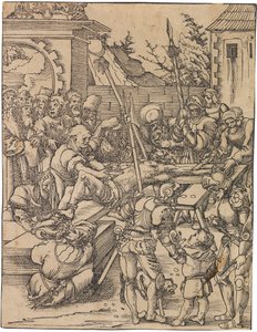 Umučení svatého Bartoloměje. Ze série Umučení dvanácti apoštolů, c. 1520. od Lucas Cranach the Elder