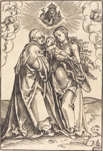 Svatá Anna a Panna s dítětem od Lucas Cranach the Elder