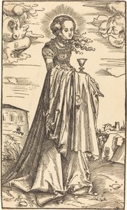 Svatá Barbora od Lucas Cranach the Elder