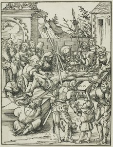Svatý Bartoloměj, z knihy Umučení apoštolů od Lucas Cranach the Elder