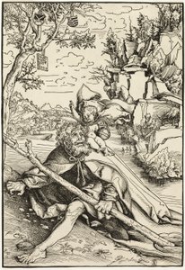 Svatý Kryštof od Lucas Cranach the Elder