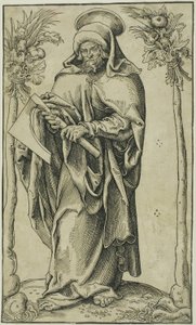 Svatý Matěj, z knihy Kristus, apoštolové a svatý Pavel od Lucas Cranach the Elder