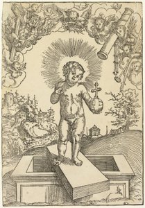 Dítě Kristus jako vykupitel od Lucas Cranach the Elder