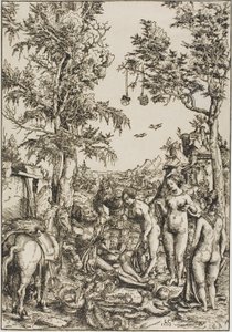 Pařížský soud od Lucas Cranach the Elder