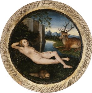 Jarní nymfa od Lucas Cranach the Elder