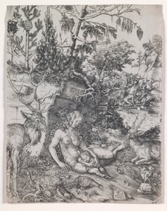 Pokání svatého Jana Zlatoústého od Lucas Cranach the Elder