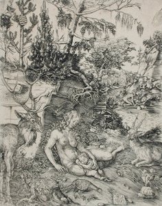 Pokání svatého Jana Zlatoústého od Lucas Cranach the Elder