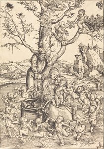 Zbytek na útěku do Egypta od Lucas Cranach the Elder