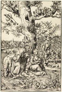 Zbytek na útěku do Egypta od Lucas Cranach the Elder