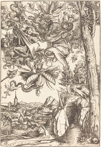 Pokušení svatého Antonína od Lucas Cranach the Elder