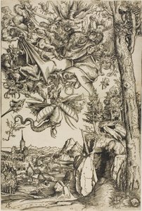 Pokušení svatého Antonína od Lucas Cranach the Elder