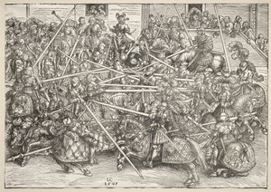 Turnaj s kopími, 1509. od Lucas Cranach the Elder