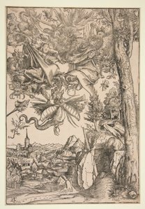 Soužení svatého Antonína od Lucas Cranach the Elder
