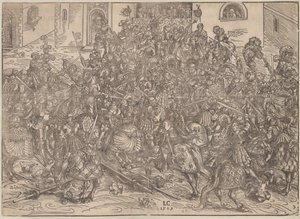 Turnaj, 1509 od Lucas Cranach the Elder