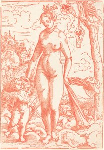 Venuše a Amor od Lucas Cranach the Elder