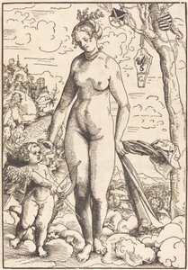 Venuše a Amor od Lucas Cranach the Elder