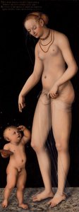 Venuše s Amorkem jako zlodějem medu od Lucas Cranach the Elder