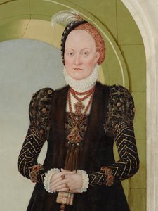 Anna Dánská, vévodkyně saská od Lucas Cranach the Younger