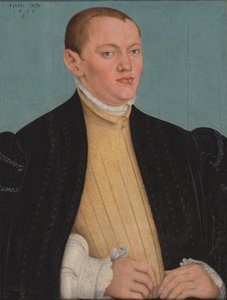 Německy: Bildnis eines jungen Mannes Portrét mladého muže od Lucas Cranach the Younger