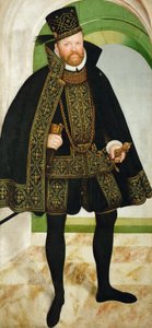 Německy: Kurfiřt August Saský (1526-1586) Augustus, kurfiřt saský (1526-1586) od Lucas Cranach the Younger