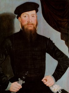 Němčina: Mužský portrét Mužský portrét od Lucas Cranach the Younger