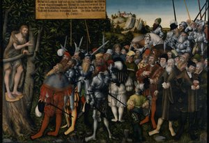 Kázání Jana Křtitele, 1549 od Lucas Cranach the Younger