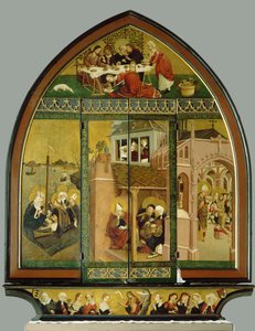 Oltář Magdaleny (tempera na pergamenu) od Lucas Moser