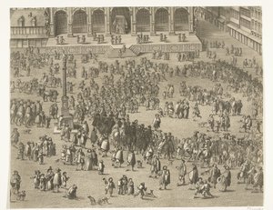 Provolání Karla II Španělského v Gentu jako hraběte z Flander (list 5), 1666 od Lucas Vorsterman (II)