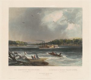 Parník Žlutý kámen od Lucas Weber after Karl Bodmer
