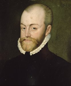 Portrét Filipa II. (1527-1598), španělského krále (olej na plátně)
