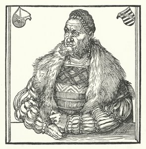Fridrich III., saský kurfiřt (rytina) od Lucas the Elder (after) Cranach