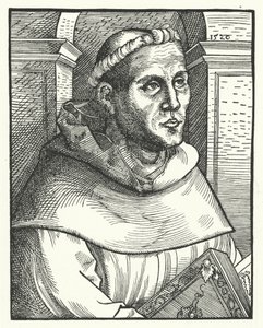 Martin Luther jako augustiniánský mnich (rytina)