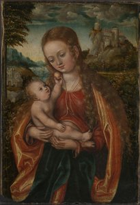 Panna a dítě, kolem 1518 (olej na dřevě)