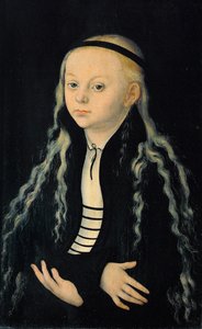 Magdalena Lutherová, dcera reformátora Martina Luthera ... od Lucas the Elder Cranach