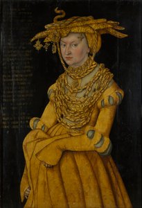 Portrét Kateřiny Meklenburské, vévodkyně choti Saska (1487-1561) od Lucas the Elder Cranach