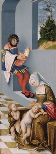 Pyhä sukulaisuus (ns. Torgaun alttaritaulu) oikea paneeli od Lucas the Elder Cranach