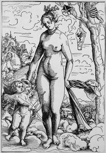 Venuše a Amor od Lucas the Elder Cranach