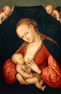 Panna Maria kojící Ježíška od Lucas the Elder Cranach