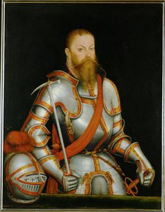 Kurfiřt Mořic Saský ... (malba na plátně) od Lucas the Younger Cranach