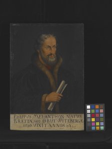 Portrét Philippa Melanchtona (olej na dřevě) od Lucas the Younger Cranach