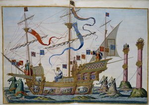 Smuteční průvod v Bruselu u příležitosti smrti císaře Karla V. List 5 par Doetecum, Lucas, van (asi 1530-asi 1584) od Lucas van Doetechum