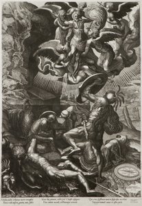 Vzkříšení Krista, 1557 od Lucas van Doetechum