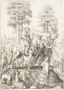 Abigail před Davidem od Lucas van Leyden