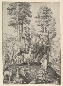 Abigail Před Davidem, ca. 1507. od Lucas van Leyden