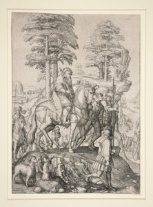 Abigail před Davidem od Lucas van Leyden