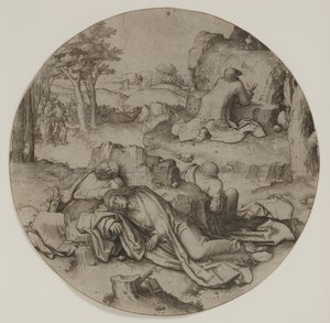 Agónie v zahradě od Lucas van Leyden
