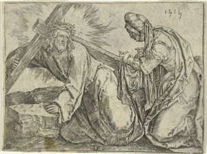Kristus nesoucí kříž od Lucas van Leyden